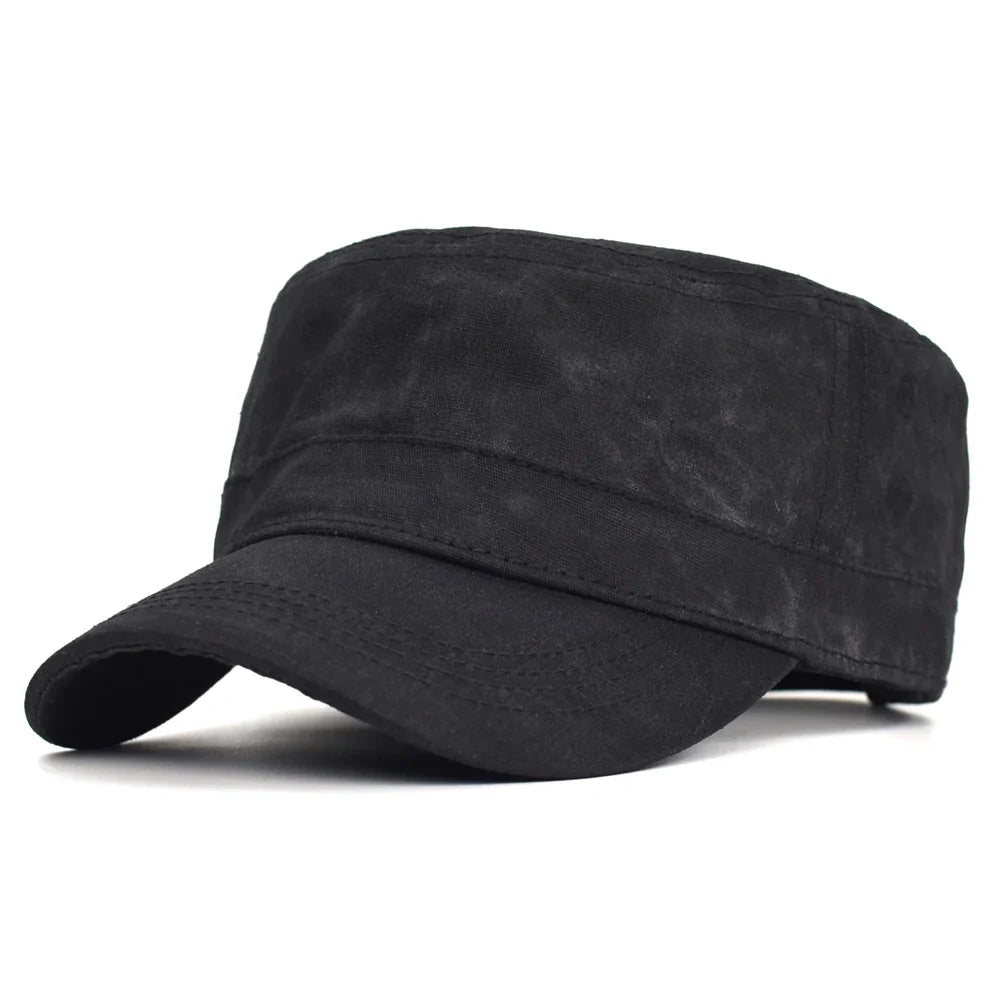 Toulouse Waterproof Distressed Cotton Army Cap