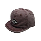 Travelling Washed Cotton Short Brim 6-Panels Baseball Cap
