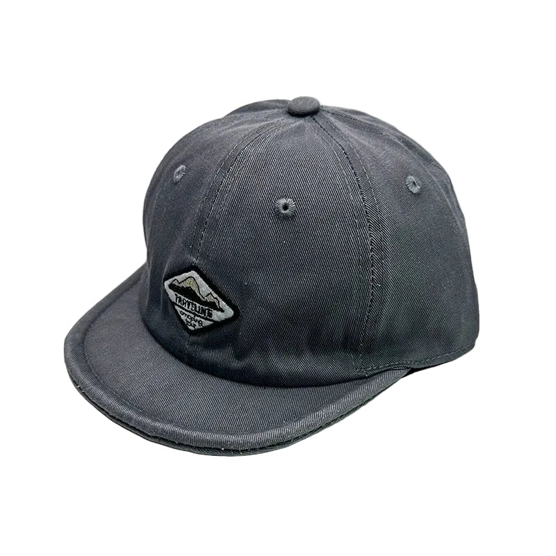 Travelling Washed Cotton Short Brim 6-Panels Baseball Cap