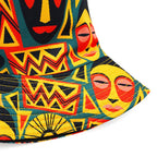 Tribal Masks Reversible Bucket Hat