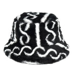 Tribal Symbols Fur Bucket Hat