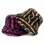 Tribal Symbols Fur Bucket Hat