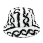 Tribal Symbols Fur Bucket Hat