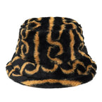 Tribal Symbols Fur Bucket Hat