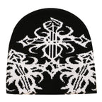 Tribal Symbols Winter Knitted Beanie