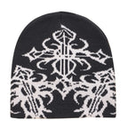 Tribal Symbols Winter Knitted Beanie