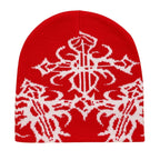 Tribal Symbols Winter Knitted Beanie