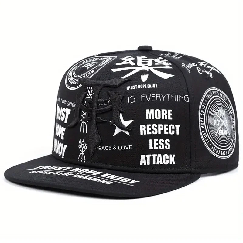 Trust Hope Enjoy Gothic Snapback Cap