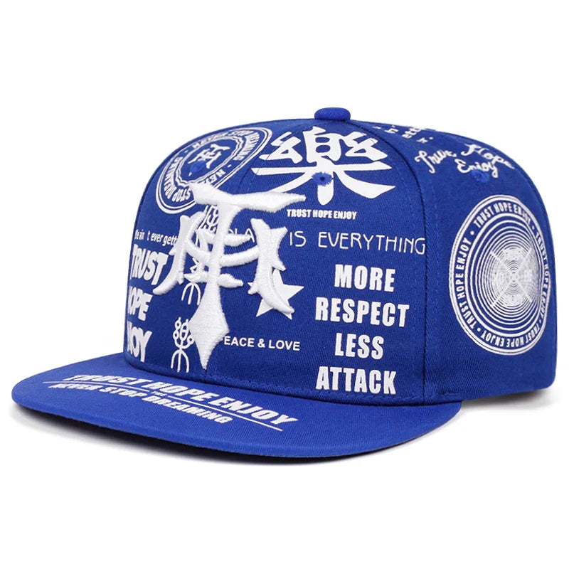 Trust Hope Enjoy Gothic Snapback Cap