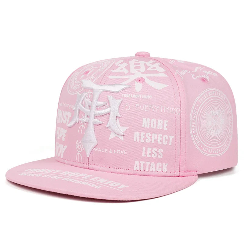 Trust Hope Enjoy Gothic Snapback Cap