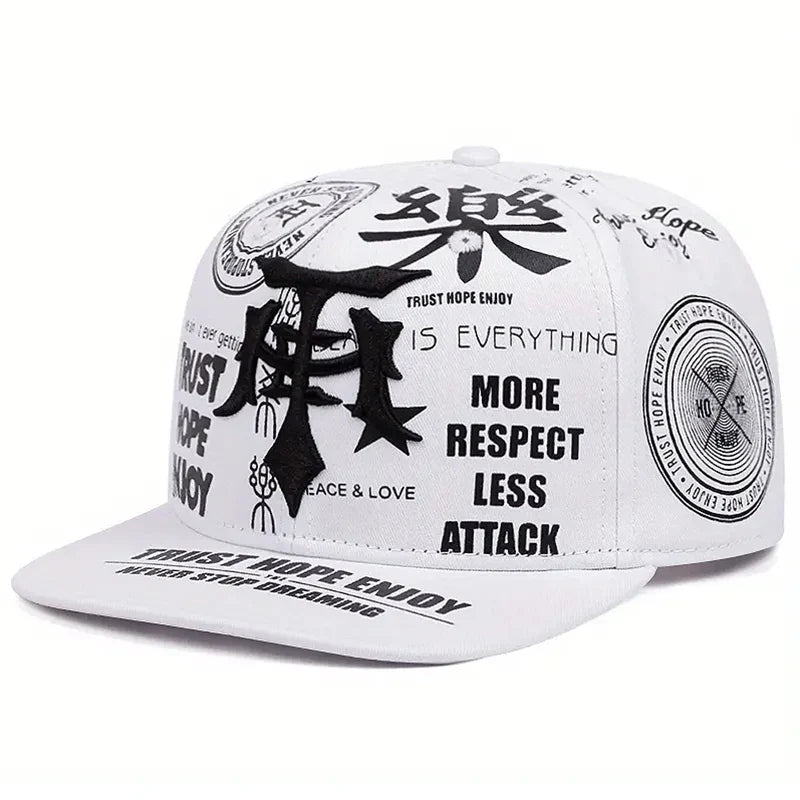 Trust Hope Enjoy Gothic Snapback Cap