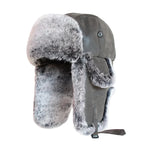 Twin Cities Leather Fur Ushanka Bomber Hat