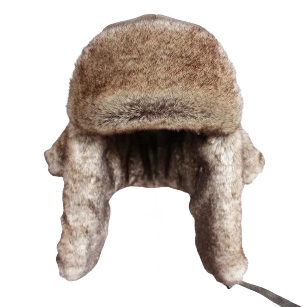 Twin Cities Leather Fur Bomber Hat