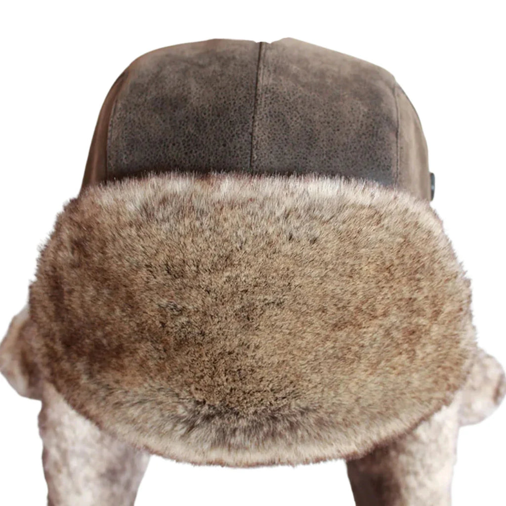Twin Cities Leather Fur Ushanka Bomber Hat