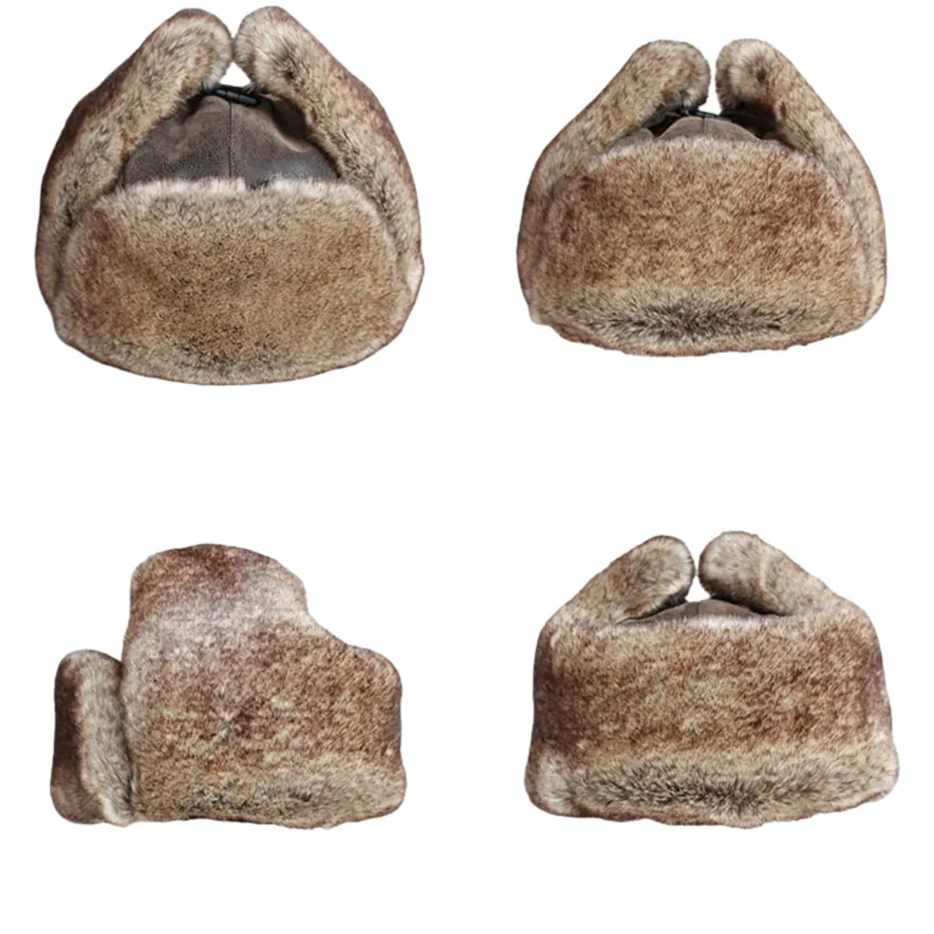Twin Cities Leather Fur Bomber Hat