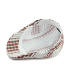 Twin Cities Tartan Striped Cotton Flat Cap