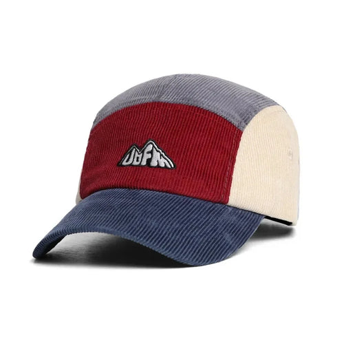 Red Corduroy 5 Panels Cap