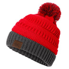UR Bicolor Knitted Pompom Beanie