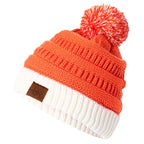 UR Bicolor Knitted Pompom Beanie