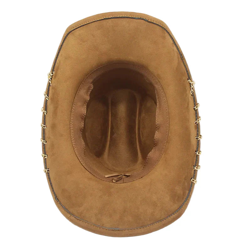 Unchained Rings Leather Cowboy Hat