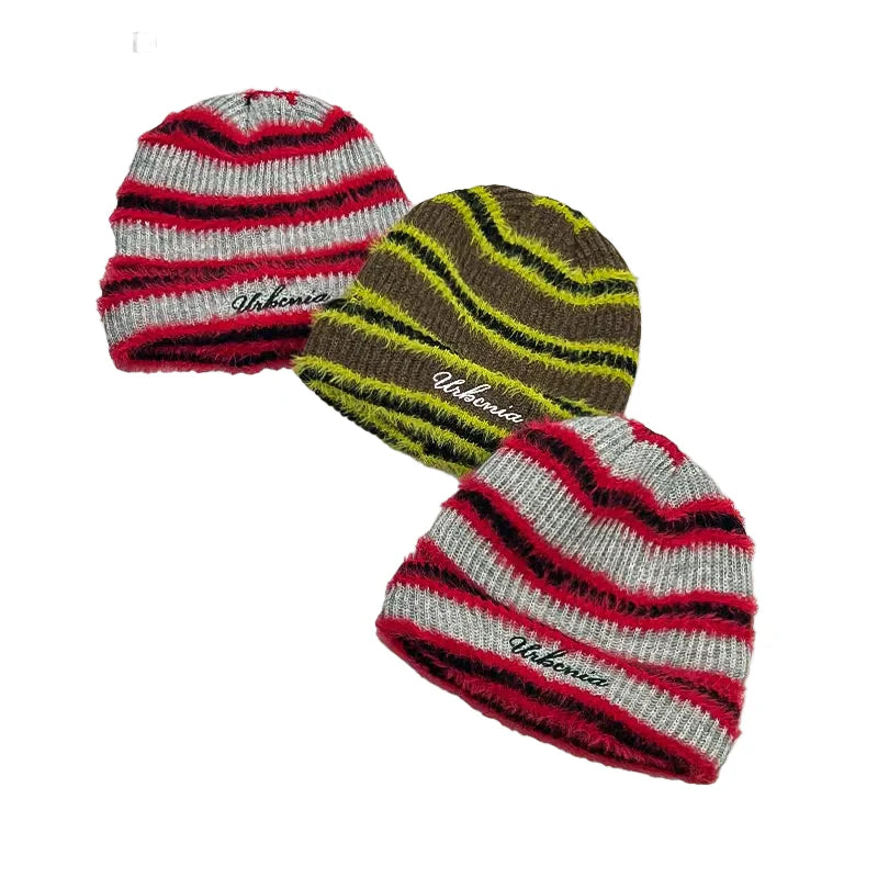 Urbania Knitted Striped Beanie