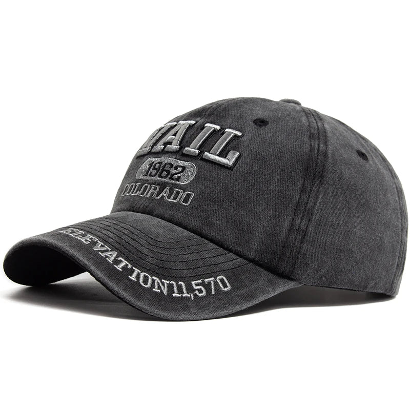 Vail Colorado 1962 Washed Cotton Baseball Cap