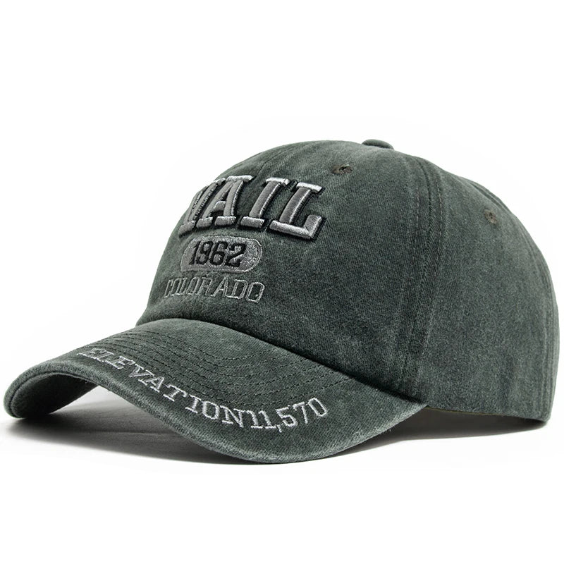 Vail Colorado 1962 Washed Cotton Baseball Cap