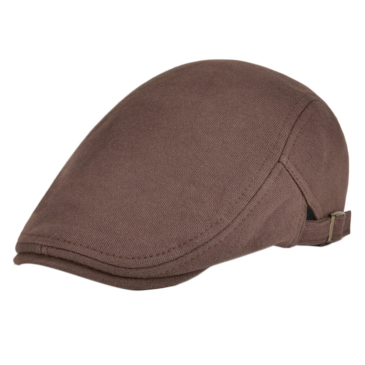 Vancouver Adjustable Plain Cotton Flat Cap