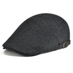 Vancouver Adjustable Plain Cotton Flat Cap