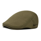 Vancouver Adjustable Plain Cotton Flat Cap