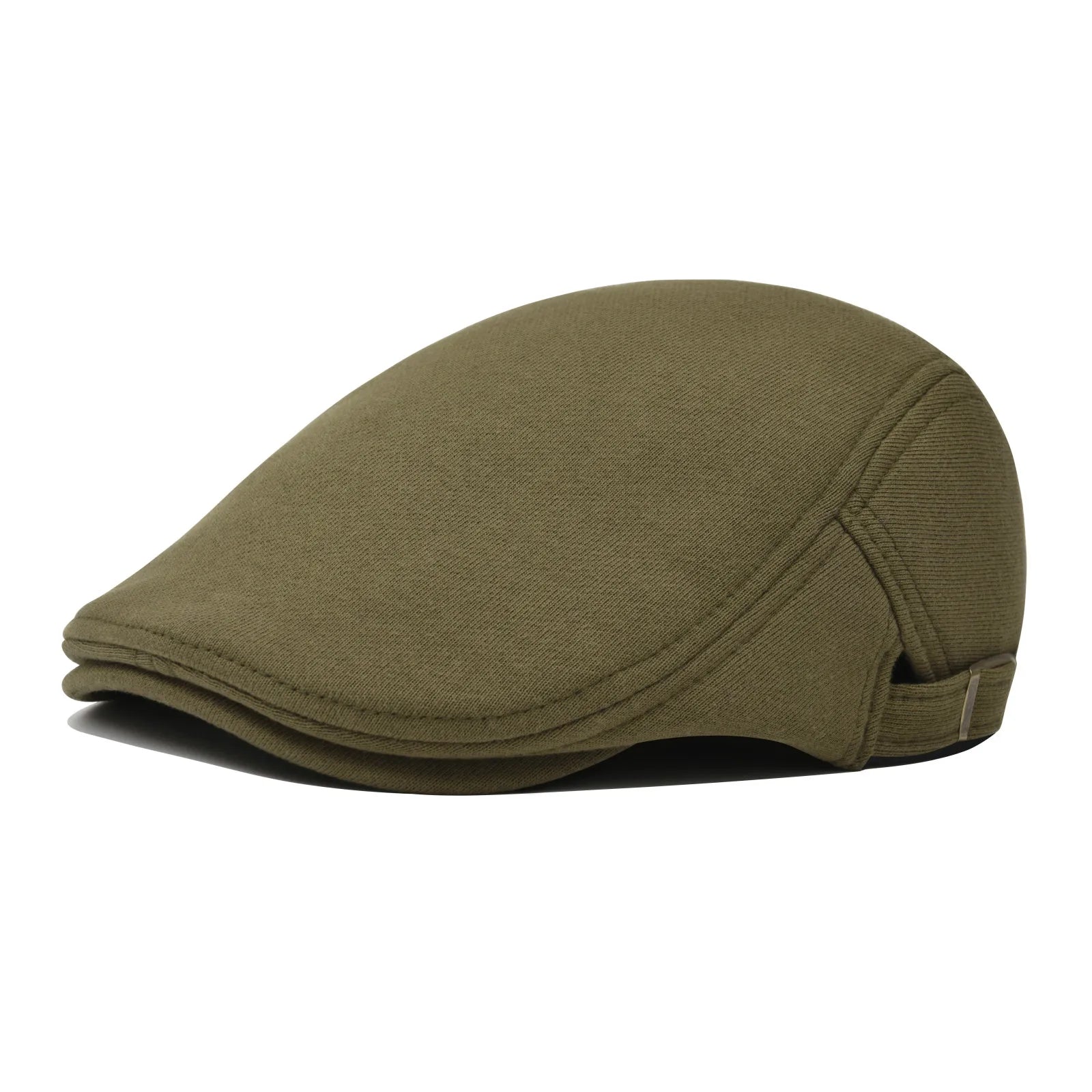 Vancouver Adjustable Plain Cotton Flat Cap