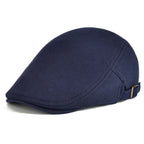 Vancouver Adjustable Plain Cotton Flat Cap