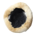 Vermont Winter Natural Rabbit Fur Genuine Leather Docker Cap