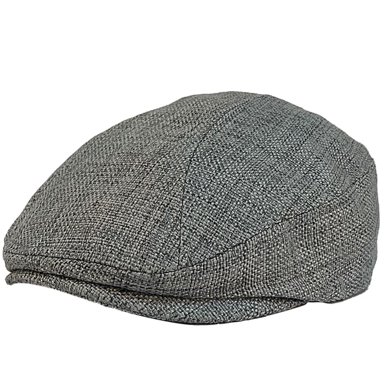 Verona Plain Linen Flat Cap