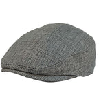Verona Plain Linen Flat Cap