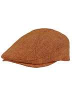 Verona Plain Linen Flat Cap
