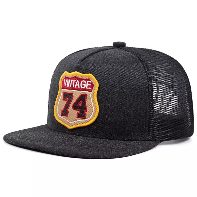 Vintage 74 Trucker Snapback Cap