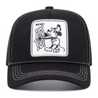 Vintage Captain Mouse Black Trucker Cap