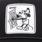 Vintage Captain Mouse Black Trucker Cap