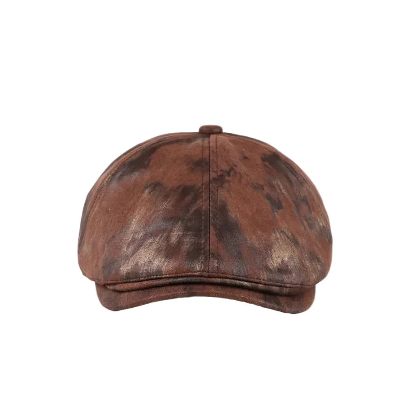 Vintage Tie Dye 6 Panels Newsboy Cap