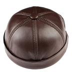 Vintage Genuine Leather Docker Cap