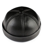 Vintage Genuine Leather Docker Cap