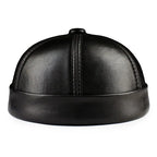 Vintage Genuine Leather Docker Cap