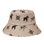 Vintage Wood Horses Bucket Hat