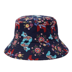 Vintage Wood Horses Bucket Hat