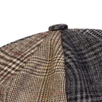 Vittorio Patchwork Tartan Newsboy Cap