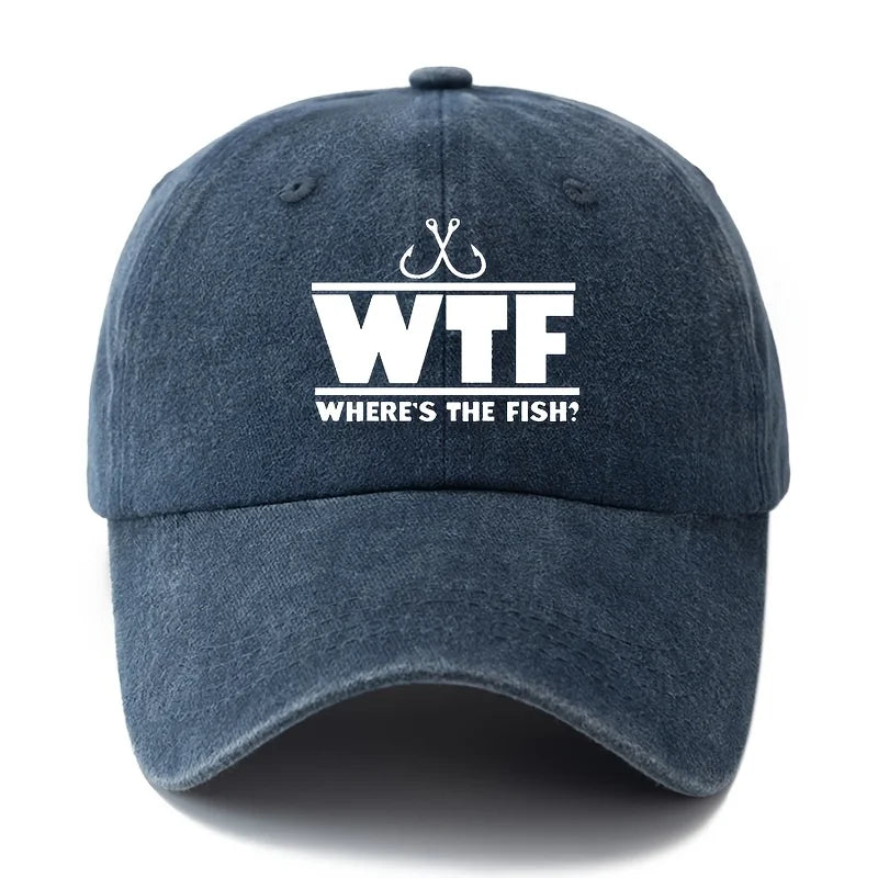WTF Where The Fish Washed Baseball Cap