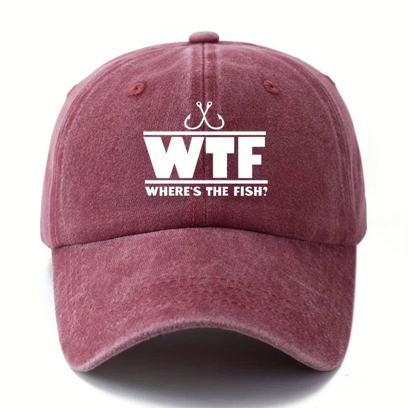 WTF Where The Fish Washed Baseball Cap
