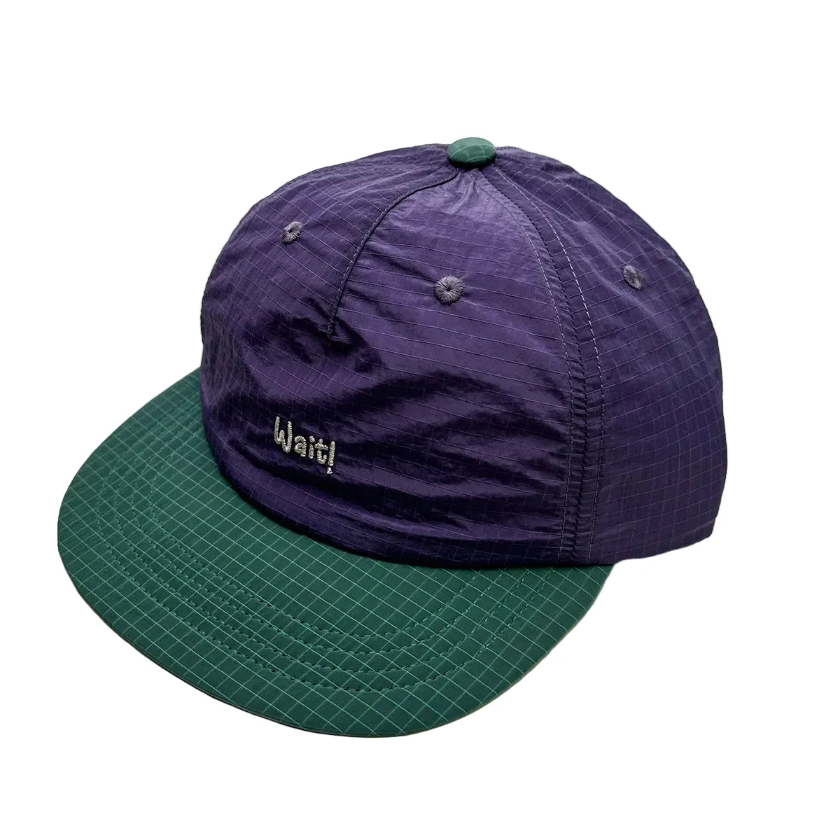 Wait! Retro Breathable Flat Visor Baseball Cap