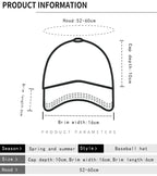 Wait! Retro Breathable Flat Visor Baseball Cap